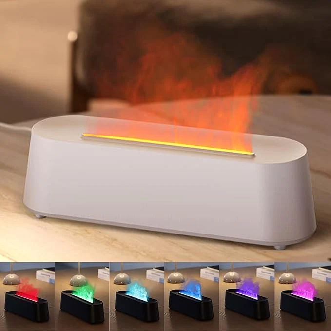 Top-Quality YALEDI Essential Oil Diffuser Fireplace Flame Fire Oil Diffuser 250ml Cool Long-Lasting