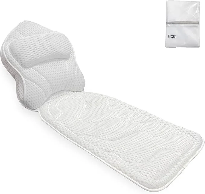 User-Friendly Bath Pillows for Tub Full Body Large Mesh tub Pillow for Bathtub for Head Easy-to-Use