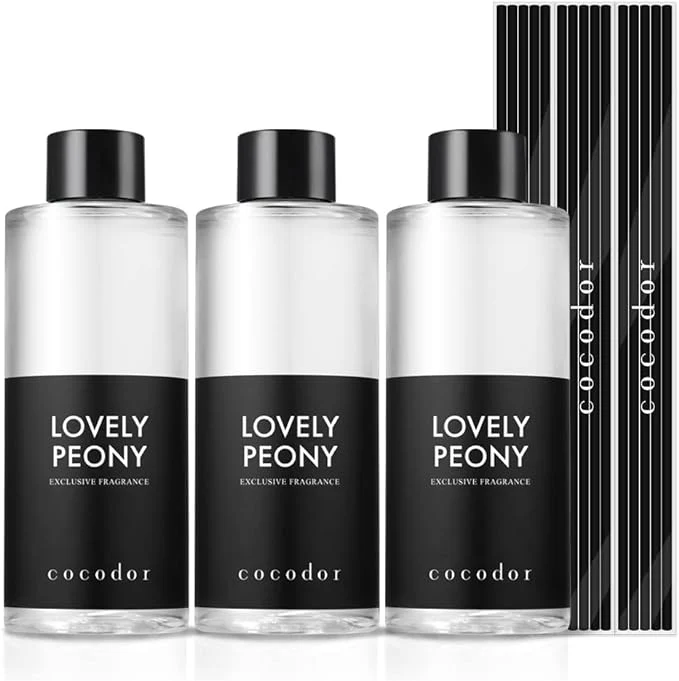 Selected COCODOR Reed Diffuser Oil Refill Lovely Peony 6.7oz 3 Pack Aroma Therapy Smooth