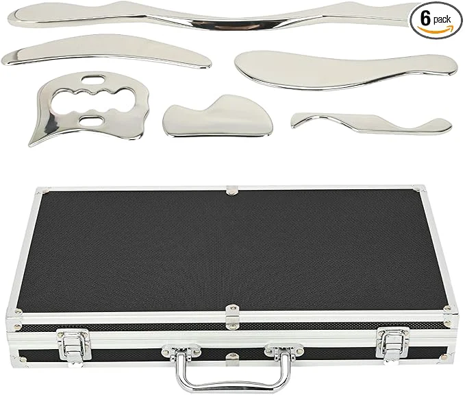 Unique tonchean Gua Sha Scraping Massage Tool Set 6-Piece Muscle Scraper IASTM Tool Relaxed