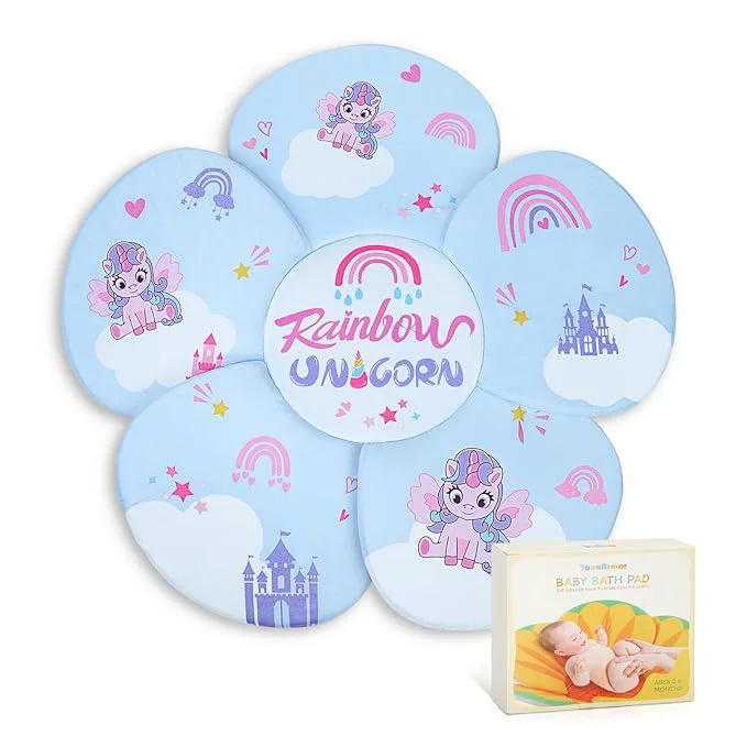 Organic Flower Baby Bath Pad Smart