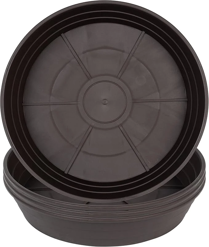 Durable Plant Saucer 8 Inch 4 Pack 6 8 10 12 14 16 18 20 25 Plastic Plant Trays Classic