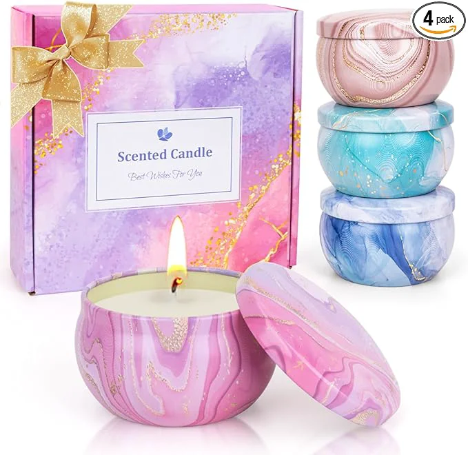 Excellent Candles Gift Set for Women Aromatherapy Candles for Home Scented 4 Pack Outstanding