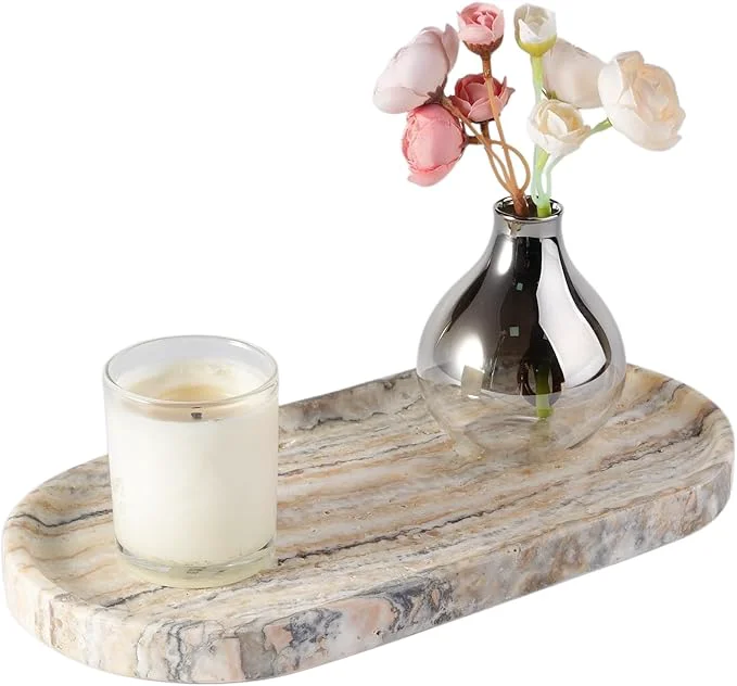 Soft Koville Natural Marble Bathroom Tray Functional