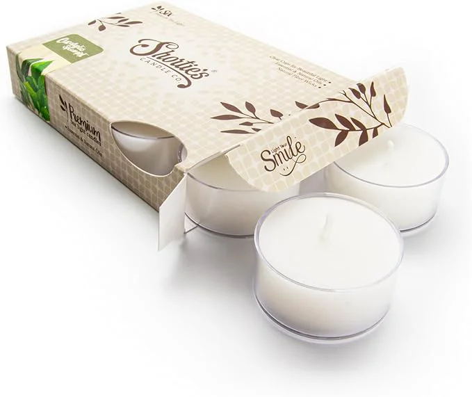 High-End Eucalyptus Spearmint Premium Tealight Candles Flexible