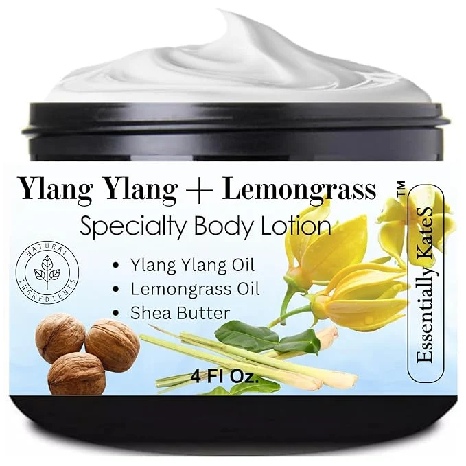 Environmentally Friendly Essentially KateS Ylang Ylang Lemongrass Specialty Cream Lotion 4 Fl Oz Classic
