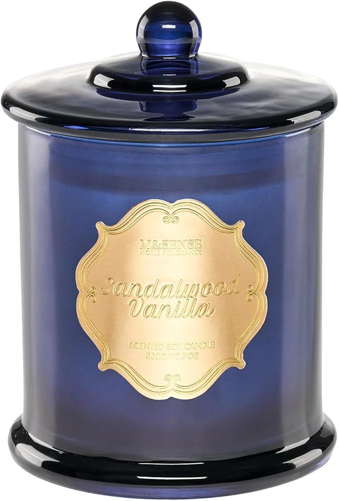 Eco-Friendly M SENSE Sandalwood Vanilla Soy Candle Quality