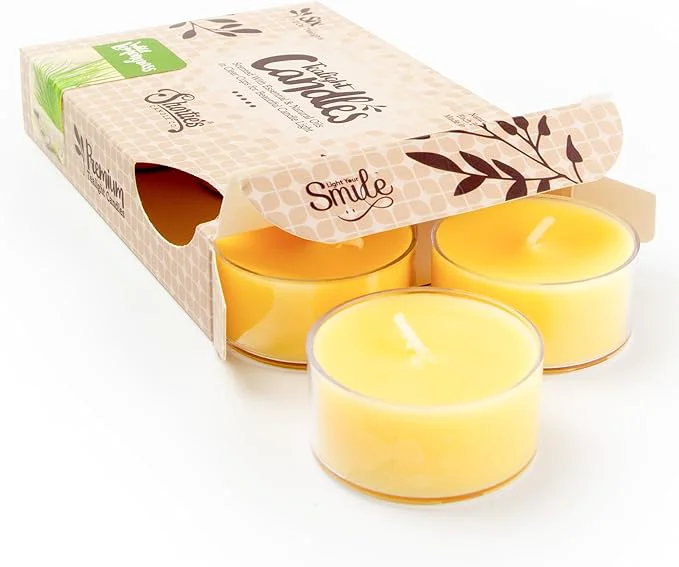 Artisan Shortie’s Candle Company Wild Lemongrass Premium Tealight Candles Lightweight