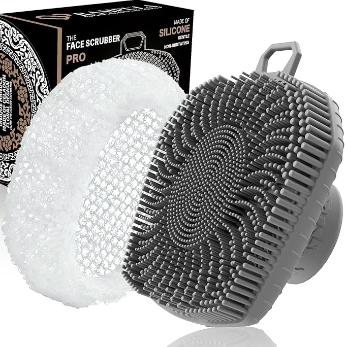 Easy-to-Use RamPula Face Scrubber African Net Silicone Exfoliating Brush Artisan