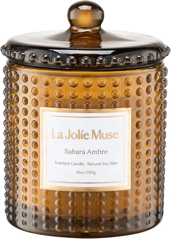 Trusted LA JOLIE MUSE Sahara Amber Scented Candle Bergamot Clove Amber 10 oz Soy Comfortable