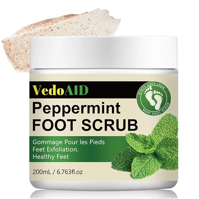 Proven Peppermint Foot Scrub – Natural Exfoliating Cream Fine