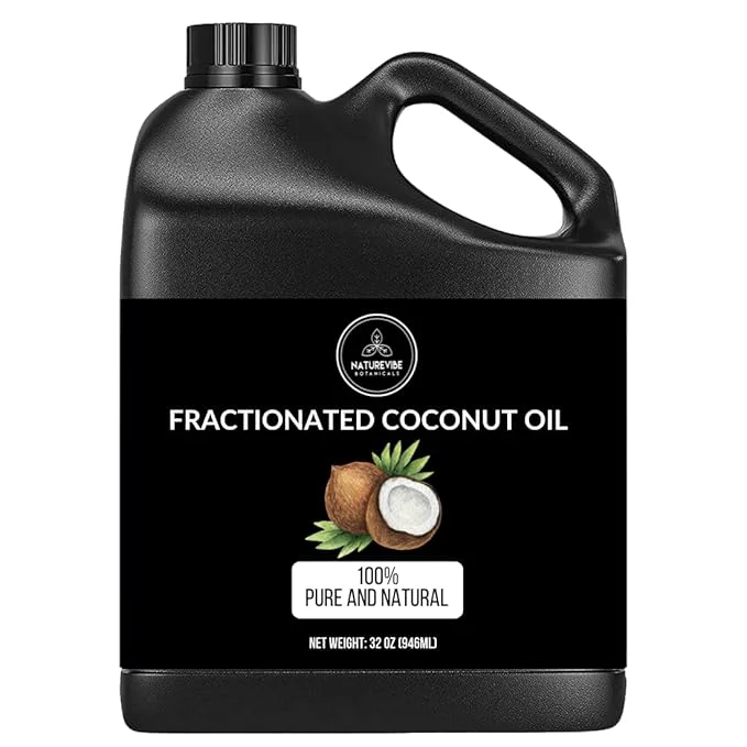 Dependable Naturevibe Botanicals Fractionated Coconut Oil 32 Ounces Pure and Superior