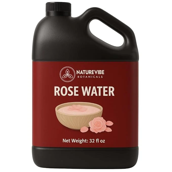Comfortable Naturevibe Botanicals Pure Rose Water Toner 32 oz Hydrating Facial Mist Hair Reliable