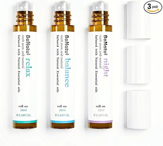 Functional Essential Oil Set Aromatherapy Roll On Blends Luxury