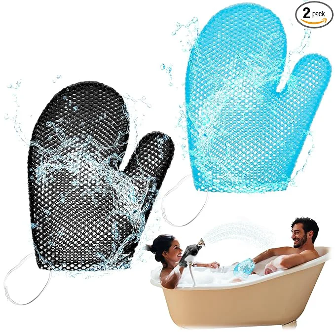 Verified Karenhi 2 Pcs Honeycomb Exfoliating Glove Bath Mitt Body Spa Scrubber Stylish