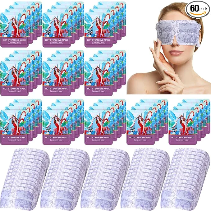 Smooth 60 Pcs Disposable Steam Eye Mask Bulk Certified