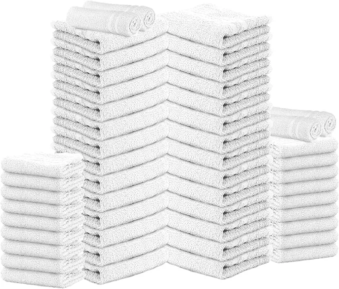 Unique Cotton Salon Towels Set of 50 400 GSM Bulk Hand Towel Cotton Salon Organic