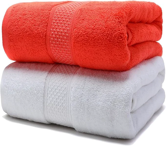 Optimized Cotton Bath Towels Set 2-Piece Set Super Absorbent Quick Drying Suitable Stylish