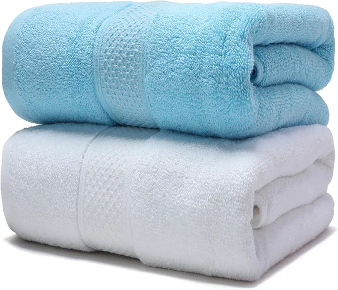 Relaxed Cotton Bath Towels Set 2-Piece Set Super Absorbent Quick Drying Suitable Soft