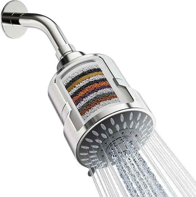 Optimized Mist Shower Filter Head for Hard Water Improves Skin and Nails Elegant