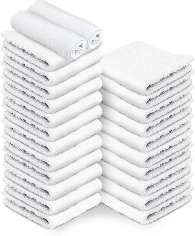Efficient 24 Pack White Hand Towels Cotton Spa Towel – 16×27 inches Highly Classic