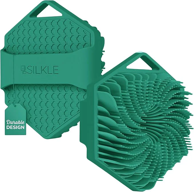 Eco-Friendly SILKLE Silicone Body Scrubber – Gentle Exfoliating Shower Scrubber First-Class