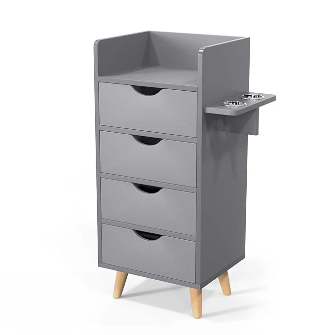 Enhanced OmySalon Salon Station 4 -Layer Beauty Barber Salon Styling Station Organizer Prestigious
