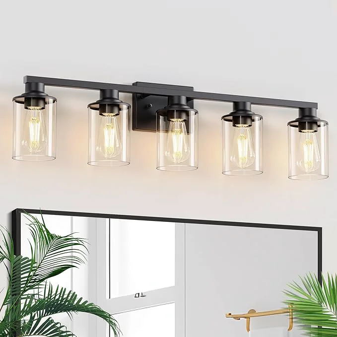 Elegant L LOHAS LED 5-Light Bathroom Light Fixtures Over Mirror Modern Vanity Lights Durable