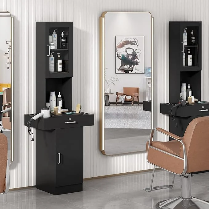 Practical RESHABLE Salon Station for Hair Stylist Hair Styling Organizer Equipment Proven