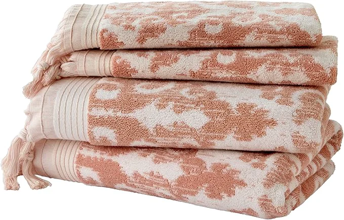 Specialty SKL Home Mirage Fringe 2 Bath 2 Hand Towel Set Original