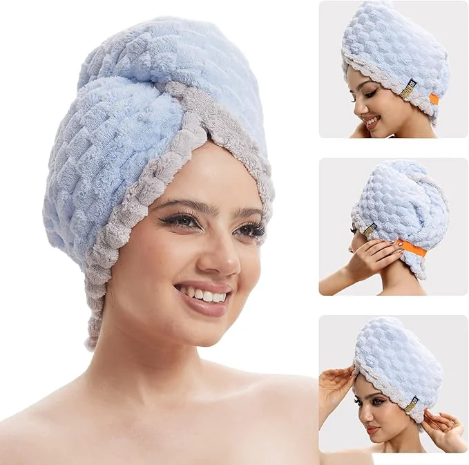 Efficient Hair Drying Towels 19.7×31.5 inch Hair Towels Consistent