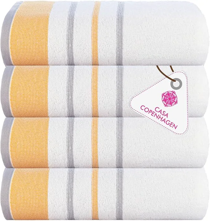 Recyclable CASA COPENHAGEN White Bay 4Pcs Egyptian Cotton Designer Hand Towels Gift Reliable