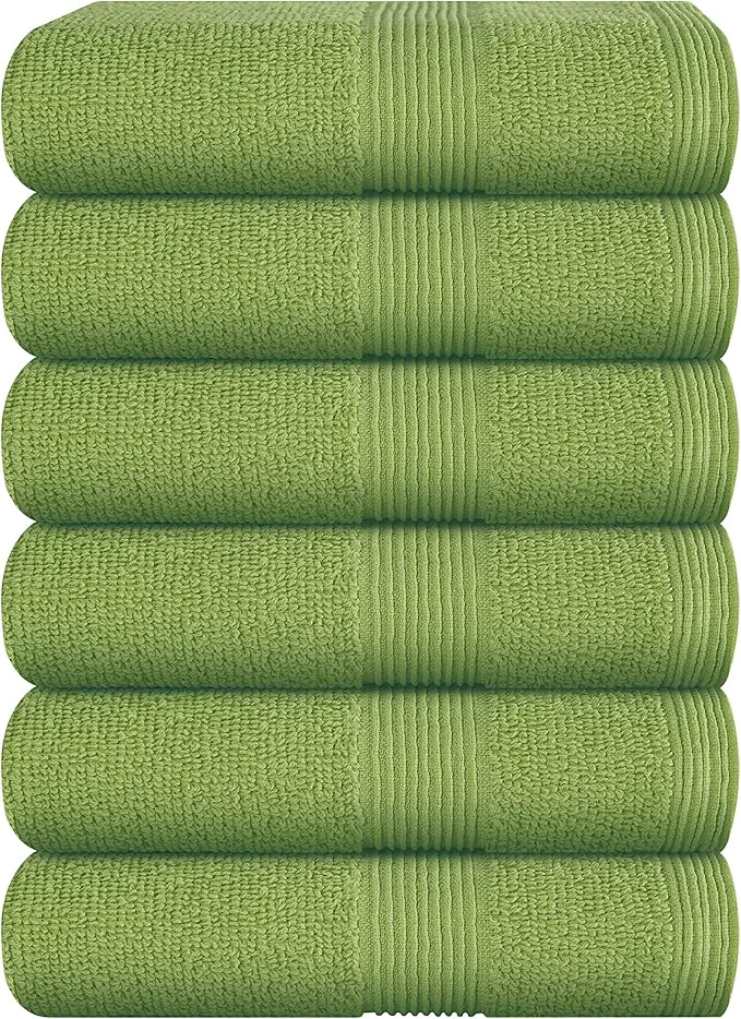 Expertly Made Belizzi Home Ultra Soft 6-Piece Hand Towel Set 16×28- Ringspun Cotton Excellent