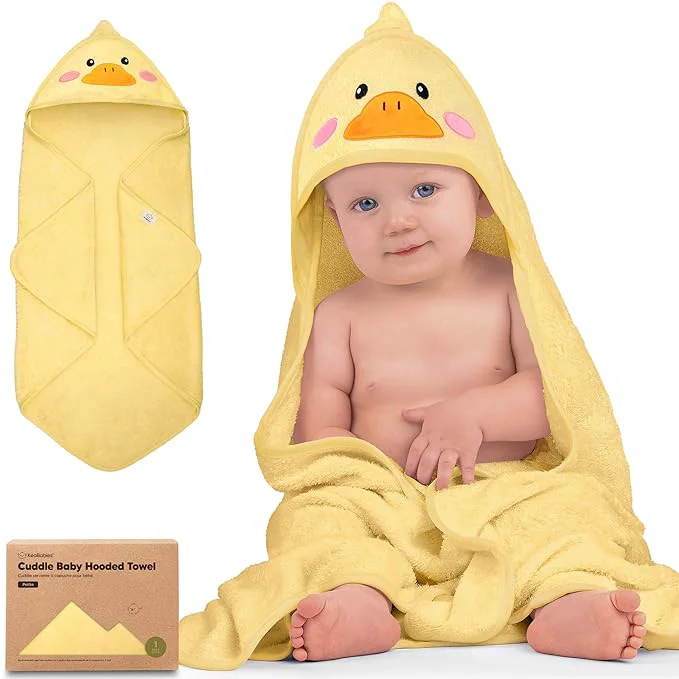 Solid KeaBabies Hooded Baby Towel for Newborn Elite