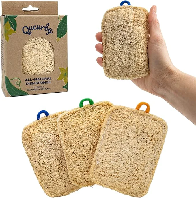 Professional All-Natural Loofah Dish Sponge Soft