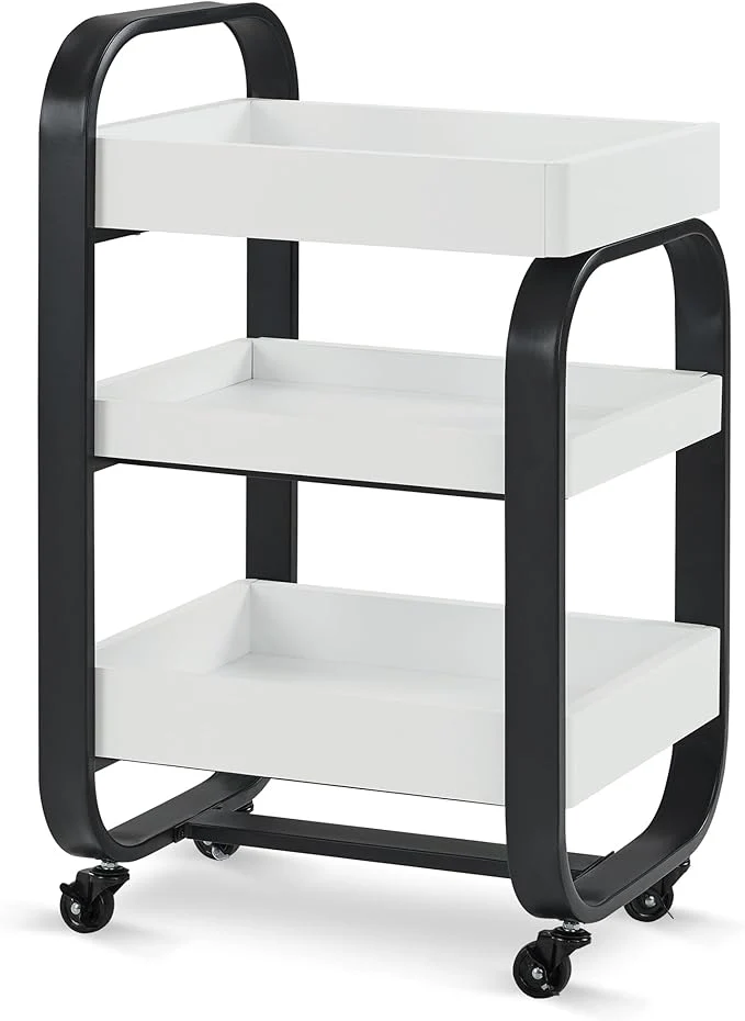 Modern BarberPub Salon Storage Trolley Secure
