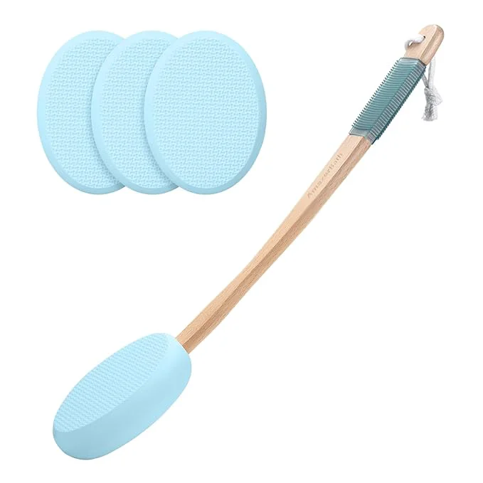 Genuine AmazerBath Lotion Applicator for Back 4 Replaceable Pads Sustainable