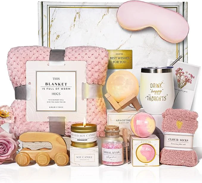 First-Class AHAGIFTREE Birthday Gifts self Care Get Well Soon Gift Baskets Green