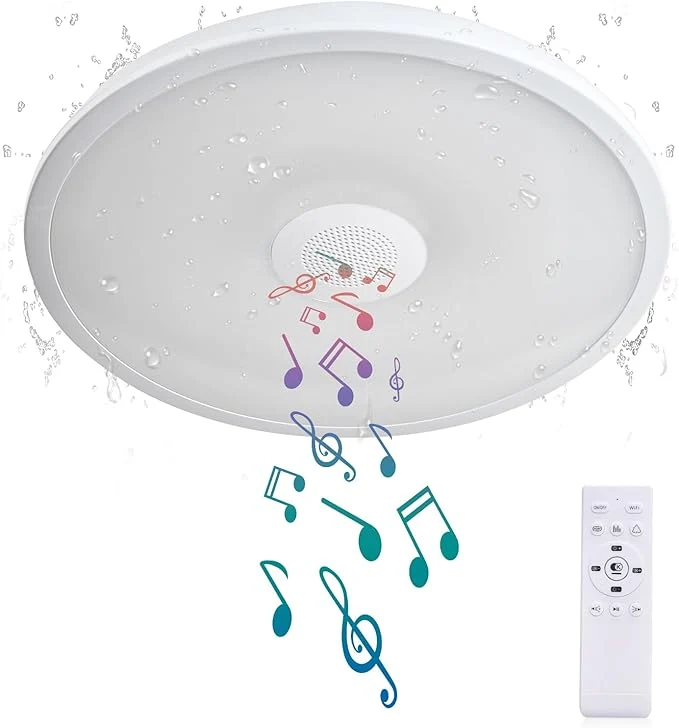 Healthy Smart Waterproof LED Flush Mount Ceiling Light Fixture Innovative