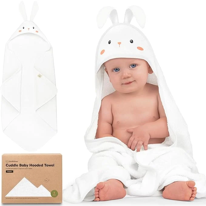 Reliable KeaBabies Hooded Baby Towel for Newborn Convenient