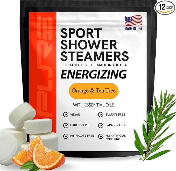 Soft Pure Energizing Sport Shower Steamers High-Performance