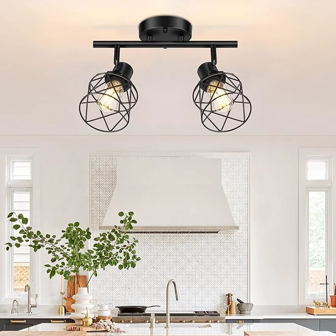 Professional Baocuz 2-Lights Kitchen Light Fixtures Ceiling Mount Adjustable Semi Flush Exceptional