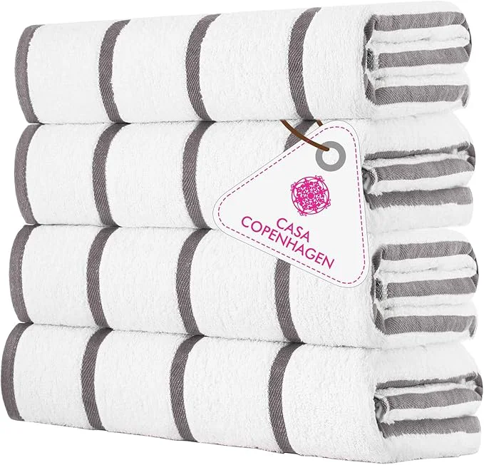 Artisan CASA COPENHAGEN Cabana Pool 4Pcs Egyptian Cotton Large Designer Beach Comfortable