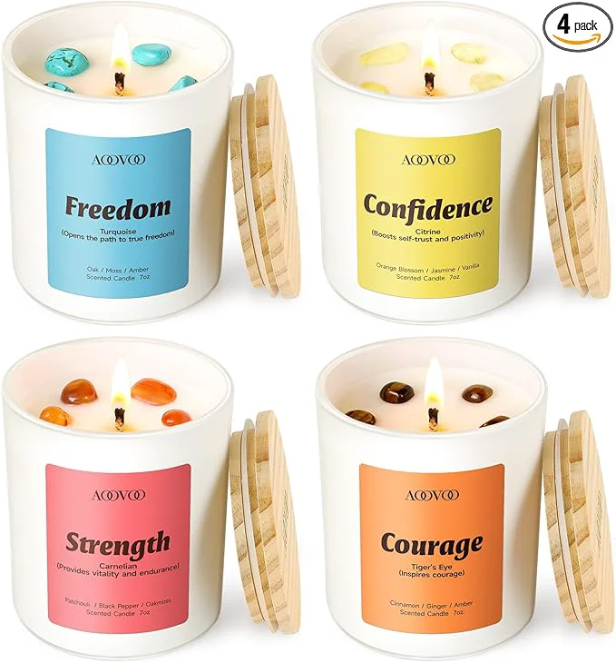 Responsible AOOVOO Empower Candles Set for Women Selected