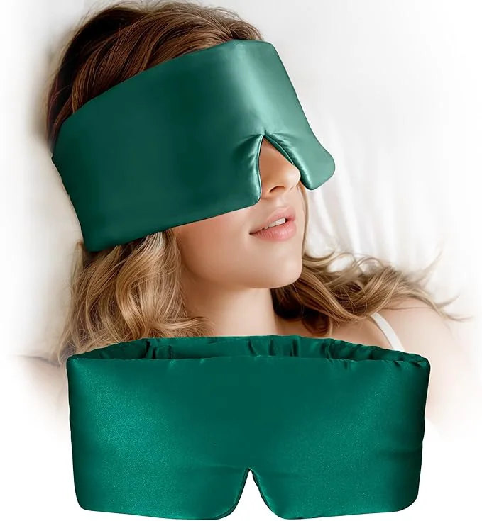 Traditional Silk Sleep Mask for Women and Men Side Sleeper 22 Momme Pure Mulberry Silk Classic