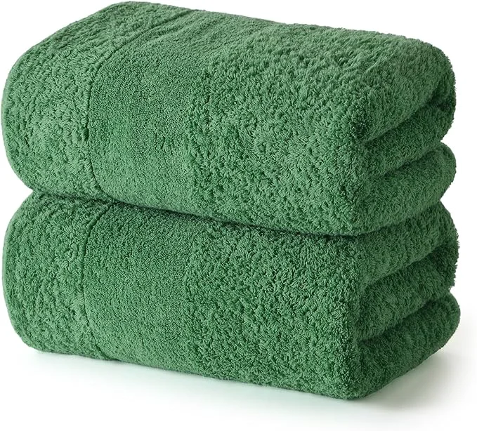 Excellent REDKISS Towels 2 Pack Luxury Extra Large Bath Towels Set 30 x 58 Inches – Breathable