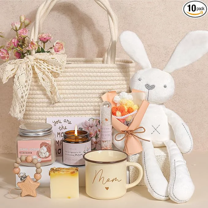 Green New Mom Gift Basket New Mom Care Package Efficient