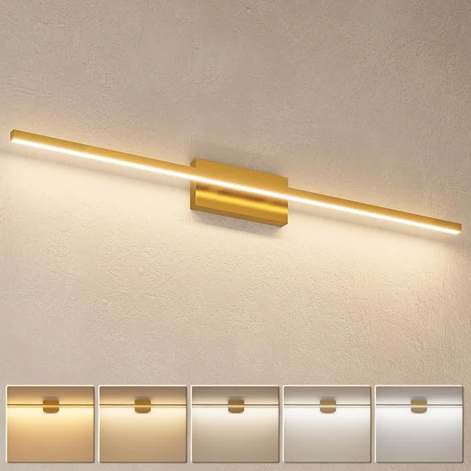 Carefully Designed VOLISUN Modern Bathroom Vanity Light 48 inch 30W Dimmable 5CCT Led Bathroom Long-Lasting
