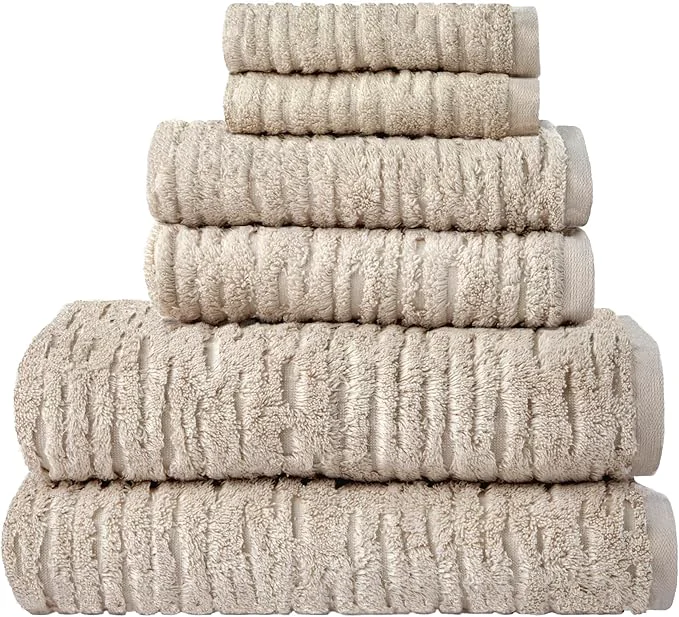 Artisan SKL Home CloudSoft Cotton Luxury 6-Piece Towel Set 600 GSM Ultra Plush Fine Crafted