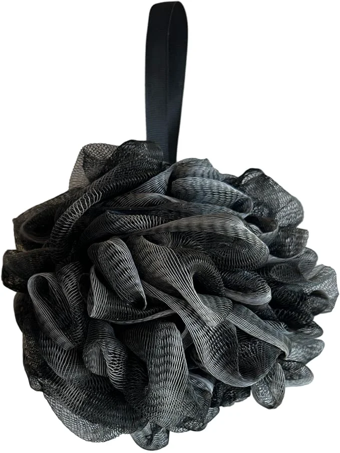 Elite Black Bath Shower Loofah Exfoliating Body Back Scrubber Sponge Consistent